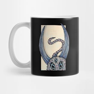 Blue Fluffy Monster Mug